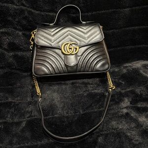 GUCCI GG MARMONT SMALL TOP HANDLE BAG